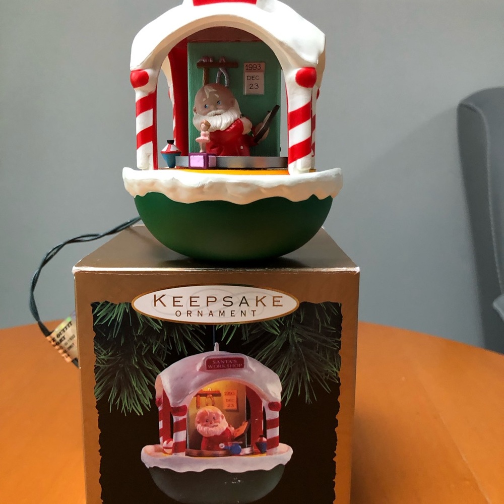 Hallmark Santa’s Workshop vintage ornament